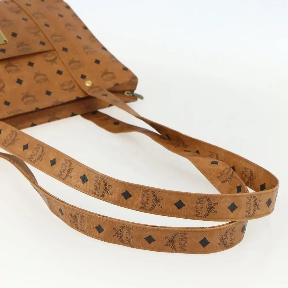 MCM Logogram Visetos Tote Bag Brown